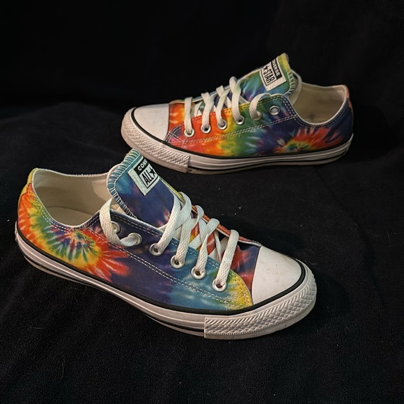 Converse All Star tie-dyed tennis multi color sneakers shoes - Picture 4 of 10
